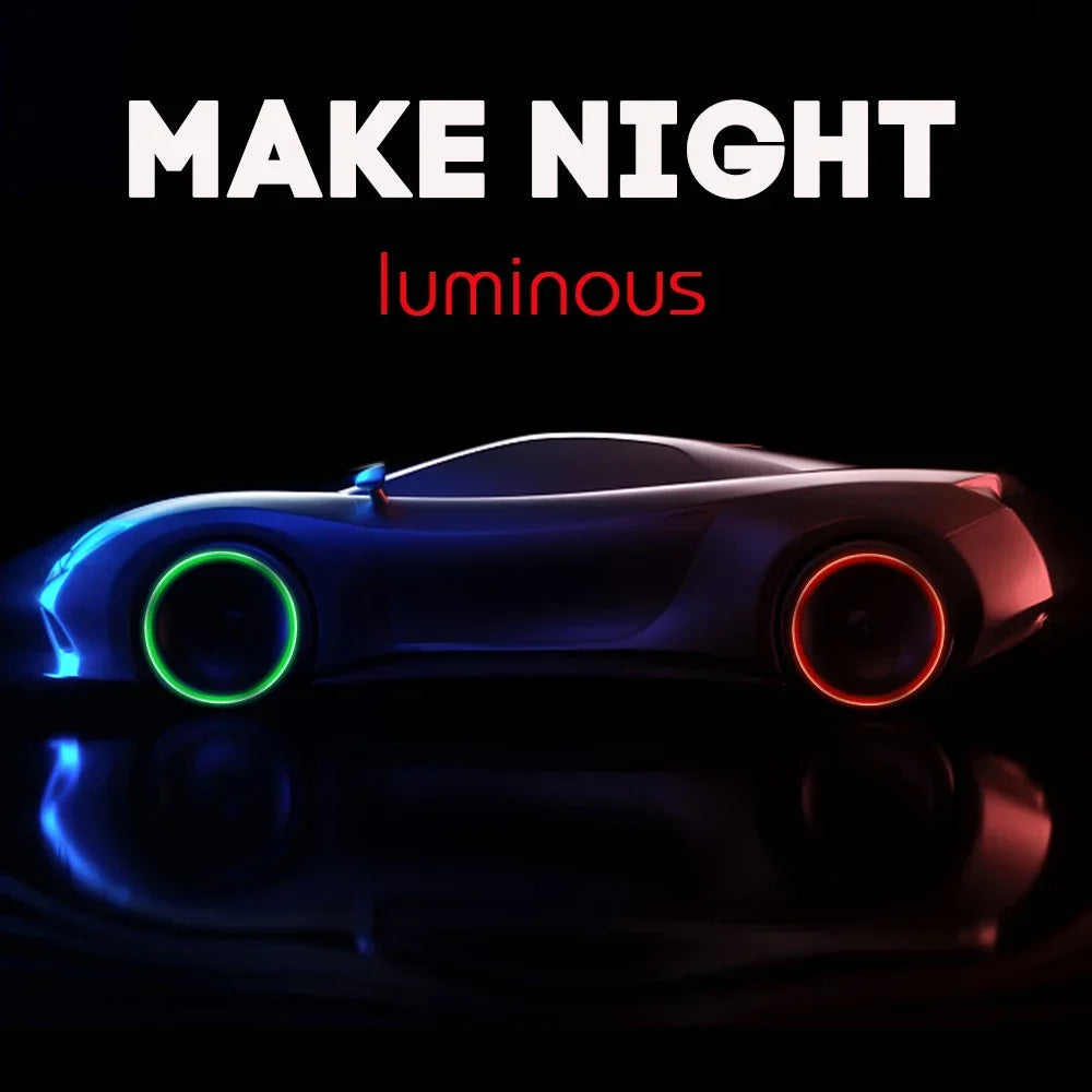 Luminous Auto Night Glowing Car Motorcycle Bicycle Valve Caps